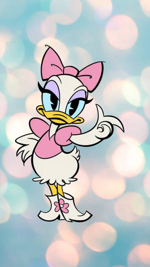 Bokeh Lights And Daisy Duck Wallpaper