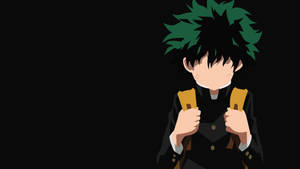 Boku No Hero Academia's Deku Ready To Take Action Wallpaper