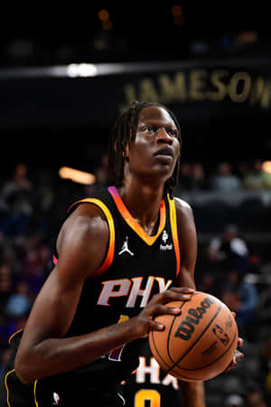 Bol Bol Basketball Action Wallpaper