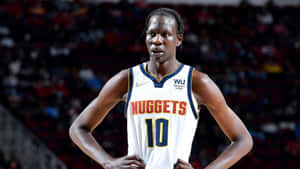 Bol Bol Denver Nuggets Court Presence Wallpaper