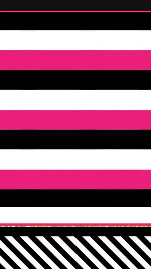 Bold And Beautiful Black And White With A Hint Of Pink Wallpaper