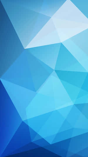 Bold And Bright Blue Geometric Wallpaper