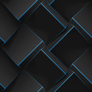 Bold And Geometric Blue Wallpaper Wallpaper