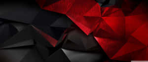 Bold Contrasts Of Black And White With Red Highlights Wallpaper