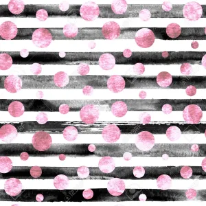 Bold Contrasts Of Pink And Black And White Wallpaper
