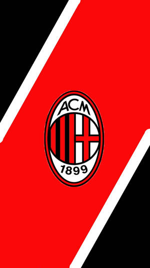 Bold Red Ac Milan Wallpaper