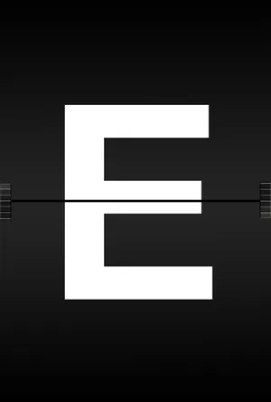 Bold White Letter E Wallpaper