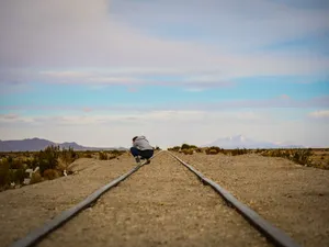 Bolivia Uyuni Rail Road Wallpaper