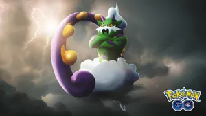 Bolts Of Bright Lightning Above Tornadus Wallpaper