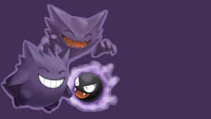 Bonding Haunter, Gengar And Gastly Wallpaper