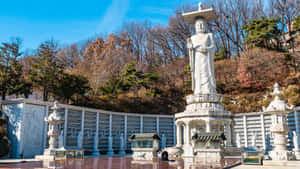 Bongeunsa Temple Maitreya Buddha Statue Wallpaper