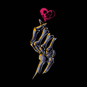 Bony Finger Heart Of Skeleton Wallpaper