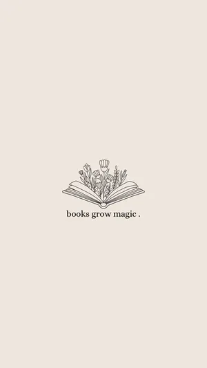 Books Grow Magic_ Illustration Wallpaper