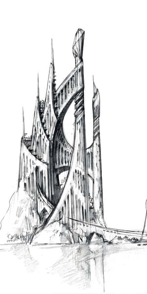 Boox Palma Architectural Sketch Wallpaper