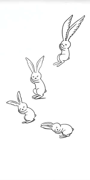 Boox Palma Bunny Sketches Wallpaper