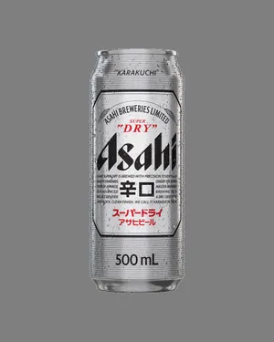 Boozy Canned Asahi Super Dry Gray Wallpaper