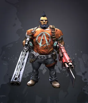 Borderlands2_ Character_ Axton_with_ Weapons Wallpaper