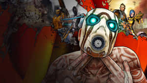 Borderlands2 Charactersand Psycho Mask Wallpaper