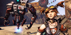 Borderlands2_ Gaige_ And_ Deathtrap Wallpaper
