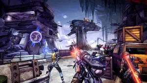 Borderlands2 Intense Battle Scene Wallpaper