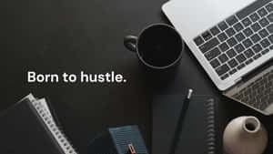 Bornto Hustle Workstation Setup Wallpaper