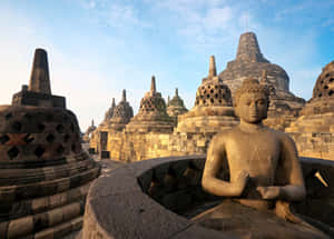 Borobudur Temple Sacred Statue Wallpaper