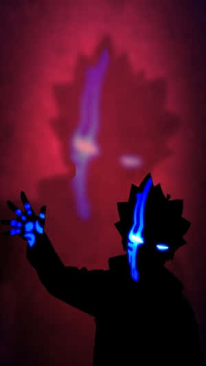 Borushiki_ Silhouette_with_ Energy_ Manifestation Wallpaper