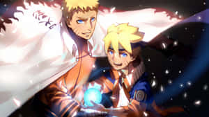 Boruto Uzumaki And His Father, Naruto, In Boruto Naruto Next Generations Wallpaper