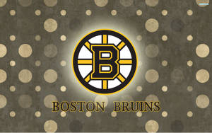 Boston Bruins Logo Polka Dot Wallpaper