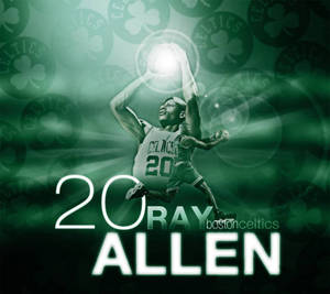 Boston Celtics Number Twenty Ray Allen Wallpaper