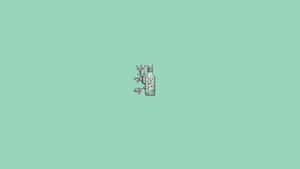 Bottle Cute Mint Green Aesthetic Wallpaper