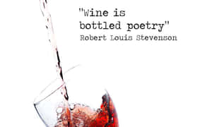 Bottled Poetry Wine Quote Wallpaper