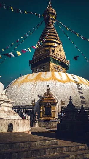 Boudhanath Stupa Aesthetic Portrait Wallpaper