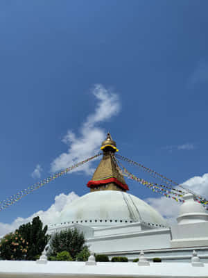 Boudhanath Stupa From Afar Wallpaper