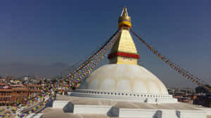 Boudhanath Stupa Off-center Wallpaper