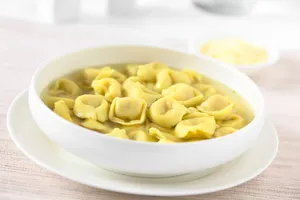 Bowl Full Of Tortellini In Brodo Wallpaper