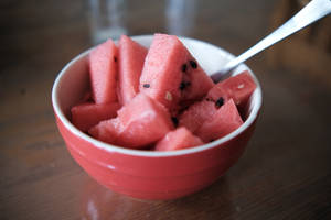 Bowl Of Watermelons Wallpaper