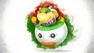 Bowser Jr Battling It Out In Super Mario! Wallpaper