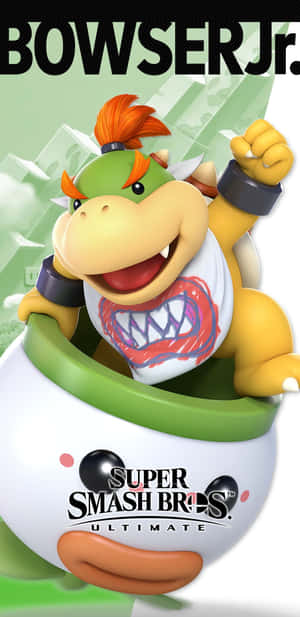 Bowser Jr. In Action - Display Of Strength And Strategy Wallpaper