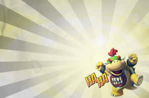 Bowser Jr., The Mischievous Son Of King Bowser, In Action Wallpaper