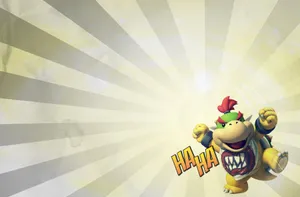 Bowser Jr., The Mischievous Son Of King Bowser, In Action Wallpaper