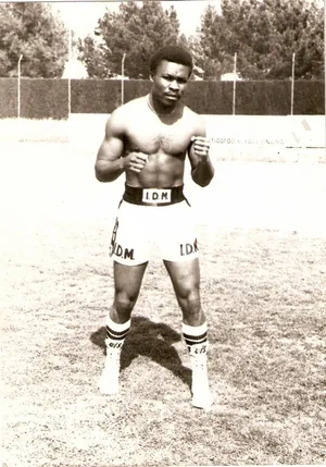 Boxer Ready Stance Vintage Photo Wallpaper