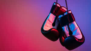 Boxing Gloves Neon Lights Wallpaper