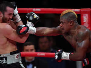 Boxing Match Powerful Punch Wallpaper