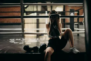 Boxing Ring Rest Moment.jpg Wallpaper