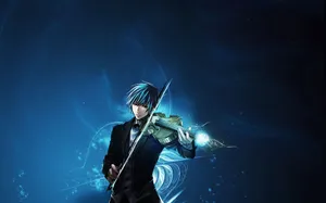 Boy Playing Violin Wallpaper