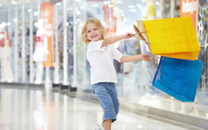 Boy Shopping Spree Wallpaper