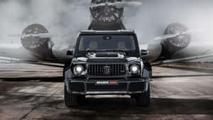 Brabus900 G63 Aircraft Backdrop Wallpaper