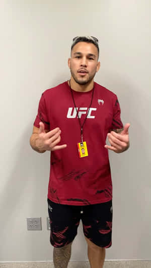 Brad Tavares In Red Phone Wallpaper