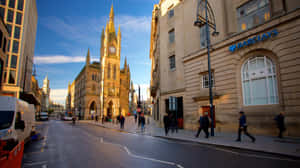 Bradford City Hall Sunset Wallpaper